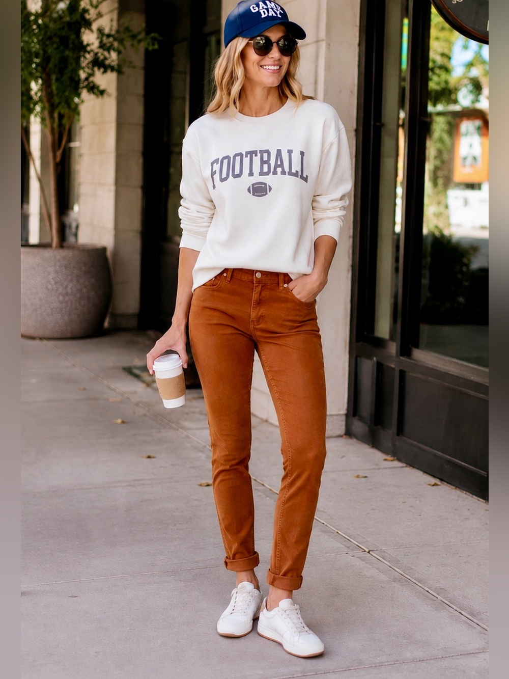 Burnt Orange Jean-  Game Day Ready